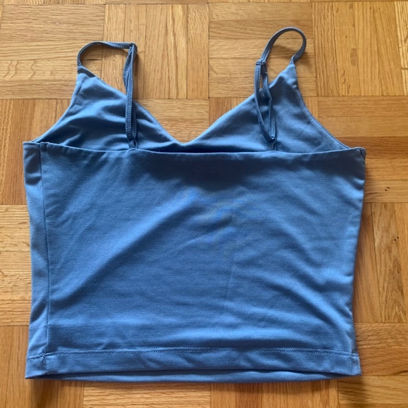Dynamite Satin Cropped Tank Top - Picture 2 of 3